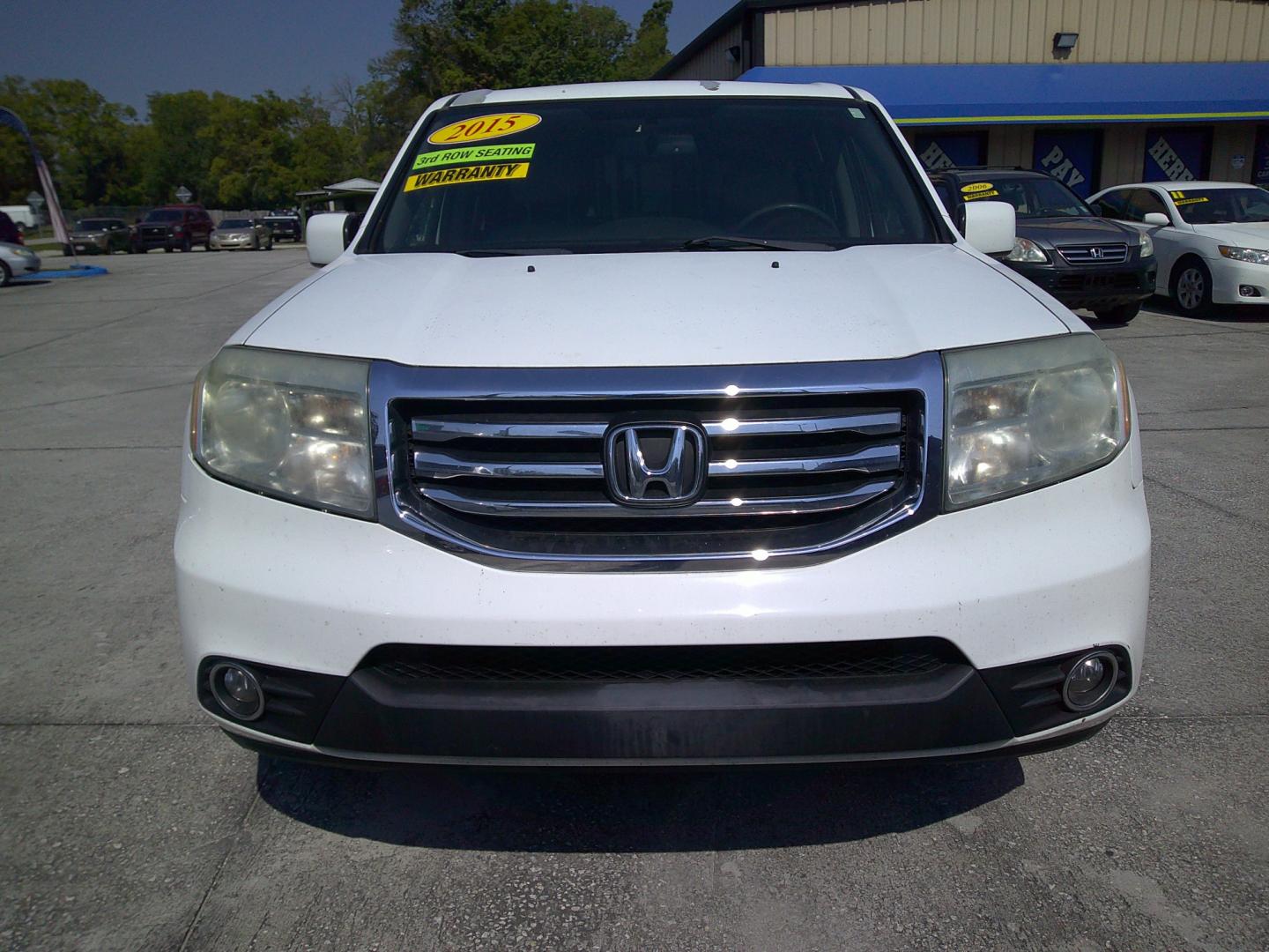 2015 WHITE HONDA PILOT EXL (5FNYF3H56FB) , located at 390 Hansen Avenue, Orange Park, FL, 32065, (904) 276-7933, 30.130497, -81.787529 - Photo#0